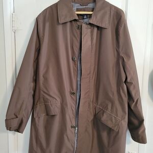 Lands' End Men's Tan Trench Coat